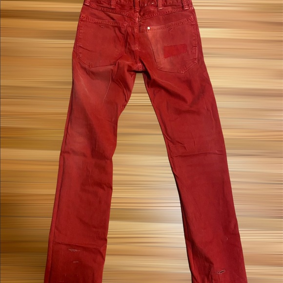 H&M Jean In Red Men Size 31 - Picture 2 of 2
